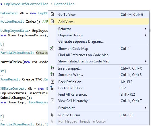 Add view to controller 